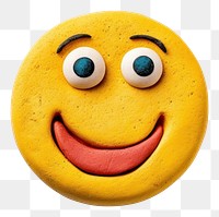 PNG  Laugh face emoji food white background anthropomorphic.