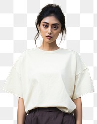 PNG Portrait fashion sleeve blouse.