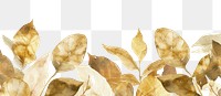 PNG Gold color leaves backgrounds plant leaf.