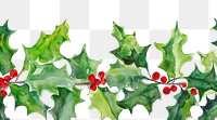 PNG Holly backgrounds pattern plant.