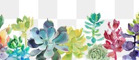 PNG Succulents backgrounds pattern flower.