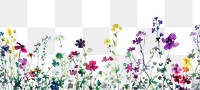 PNG Purple tiny flowers backgrounds outdoors pattern.