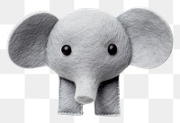 PNG  Elephant animal plush cute.