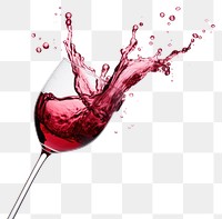 PNG  Red wine drink glass white background.