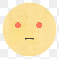 PNG  Sad face emoji anthropomorphic astronomy emoticon.