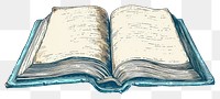 PNG  Antique of book publication sketch text
