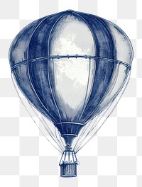 PNG  Antique of balloon aircraft vehicle drawing.