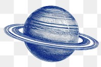 PNG  Antique of saturn planet sketch space.