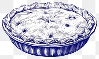 PNG  Antique of pie dessert drawing sketch.