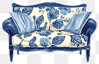 PNG  Antique of pillow furniture armchair cushion.
