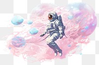 PNG Floating Astronaut astronaut drawing art.