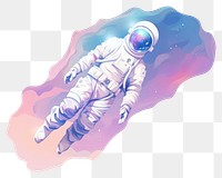 PNG Floating Astronaut astronaut art white background.