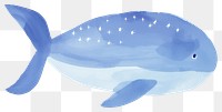 PNG  Hand drawn a whale in kid illustration book style dolphin animal mammal.