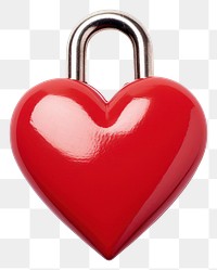 PNG  Lock heart shape jewelry white background affectionate.