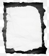 PNG  Black marble ripped paper white white background monochrome.