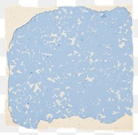 PNG  Blue terrazzo ripped paper backgrounds texture white background.