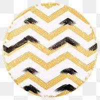 PNG  Chevron in circle shape ripped paper white background dishware pattern.