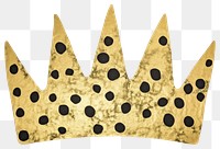 PNG  Crown shape ripped paper white background celebration accessories.