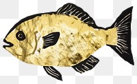 PNG  Fish ripped paper animal white background wildlife.