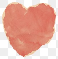 PNG  Haert shape ripped paper heart petal red.