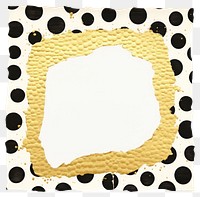 PNG Polka dot in square shape ripped paper backgrounds pattern 