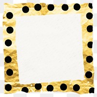 PNG  Polka dot in square shape ripped paper backgrounds pattern white background.