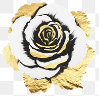 PNG  Rose ripped paper pattern flower plant.
