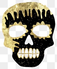 PNG  Skull ripped paper mask white background celebration.