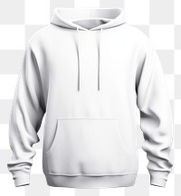 PNG  Basic white hoodie mockup sweatshirt coathanger outerwear.
