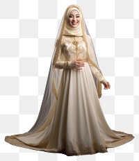 PNG  Brunei bride wedding dress fashion.