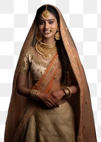 PNG  Indian bride wedding dress tradition