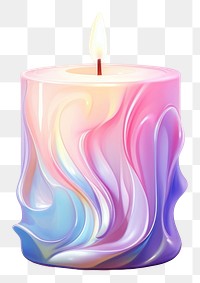 PNG White candle fire illuminated creativity.