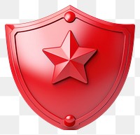 PNG  Symbol shield red white background.