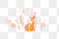 Png fire flame design element