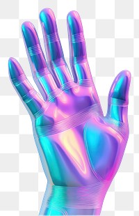 PNG  A hand icon iridescent purple white background creativity.