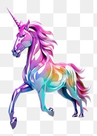 PNG A Unicorn icon iridescent animal mammal horse.