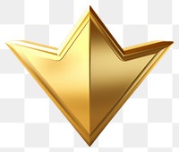 PNG  Gold white background origami symbol.