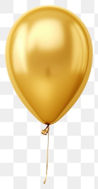 PNG  Balloon gold white background celebration.