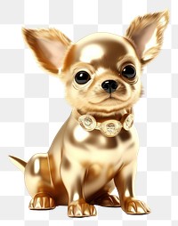 PNG  Chihuahua mammal animal gold.