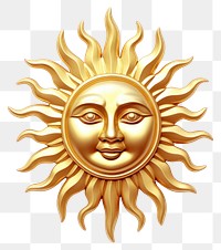 PNG Gold sun white background representation