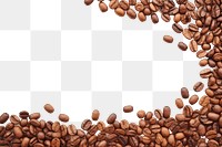 PNG  Coffee beans border backgrounds freshness abundance.