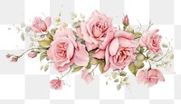 PNG Garland rose painting pattern flower
