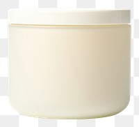 PNG  Ceremic candle jar in off-white simplicity porcelain pottery. AI generated Image by rawpixel.