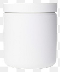 PNG  Ceremic jar in white cylinder white background drinkware. AI generated Image by rawpixel.