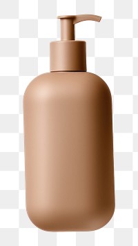 PNG  Transparent-Opaque SHAMPOO BOTTLE with pump in tea brown color bottle simplicity white background. AI generated Image by rawpixel.