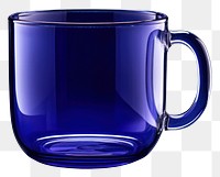 PNG  Coffee mug glass drink blue.