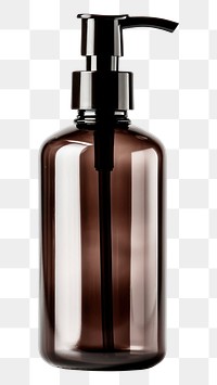 PNG  Shampoo bottle white background container bathroom.