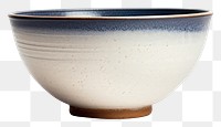 PNG A minimal two tone colored of off-white and navy bowl pottery porcelain white background.