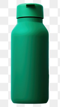 PNG  Water bottle with green silicone rubber lid simplicity white background refreshment. AI generated Image by rawpixel.