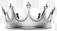 PNG Crown Chrome material crown white background accessories.
